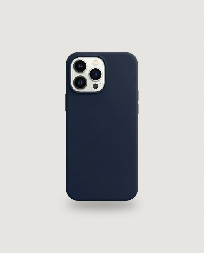 Sílikon hulstur | Dökkblátt (iPhone 13 Pro Max / Venjulegt)