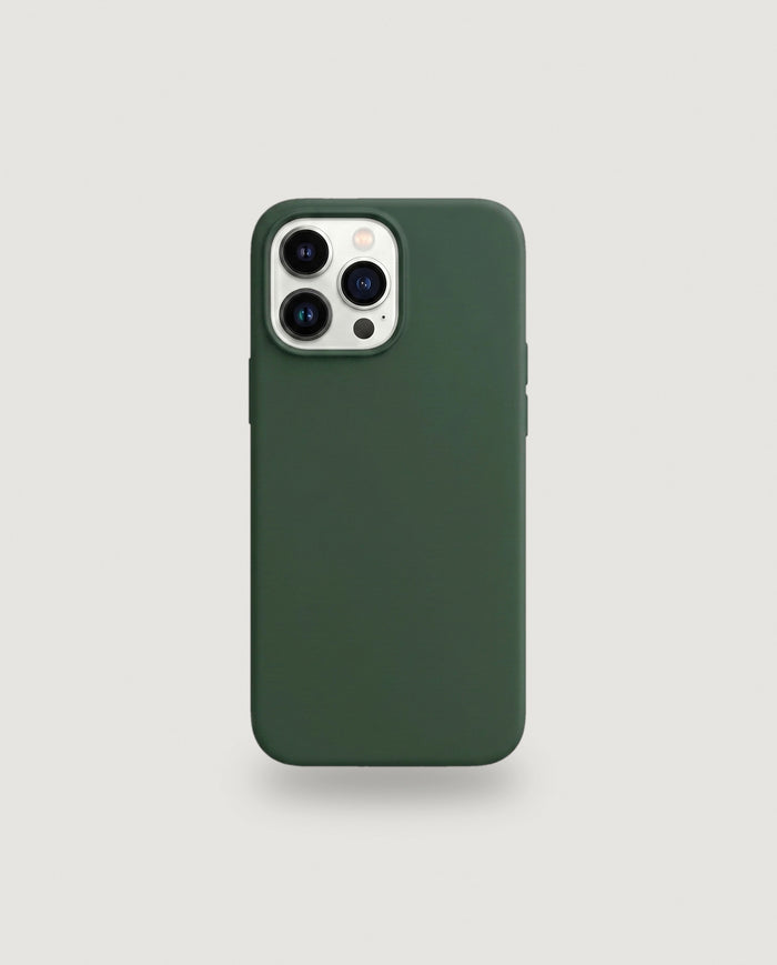 Sílikon hulstur | Dökkgrænt (iPhone 13 Pro Max / MagSafe)