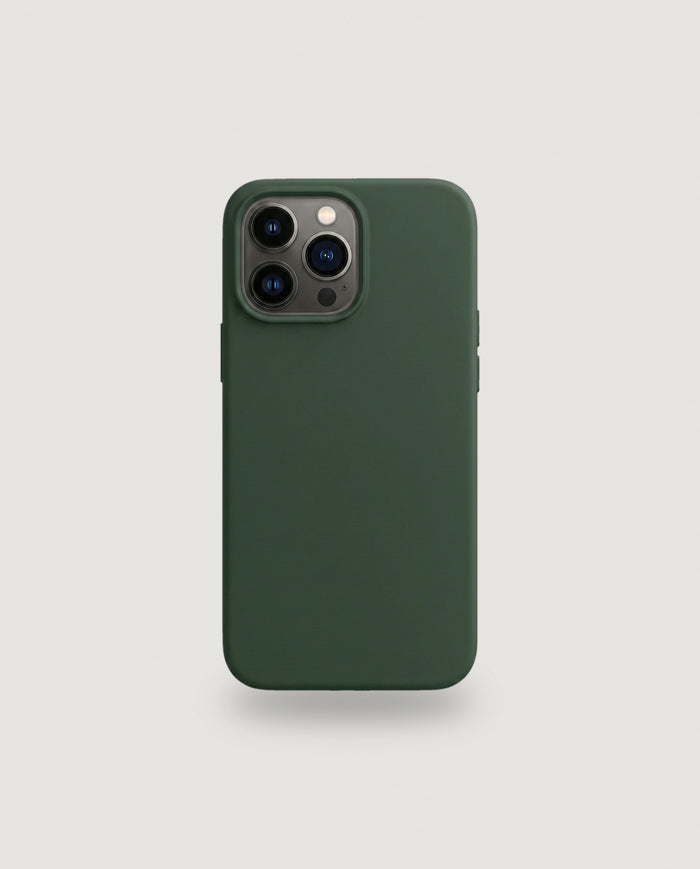 Sílikon hulstur | Dökkgrænt (iPhone 13 Pro / MagSafe)