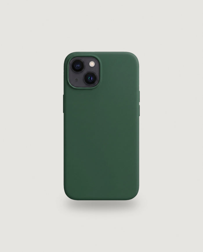 Sílikon hulstur | Dökkgrænt (iPhone 14 Plus / MagSafe)