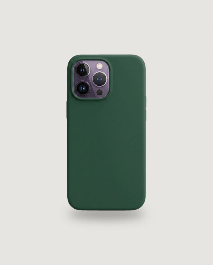 Sílikon hulstur | Dökkgrænt (iPhone 14 Pro Max / MagSafe)