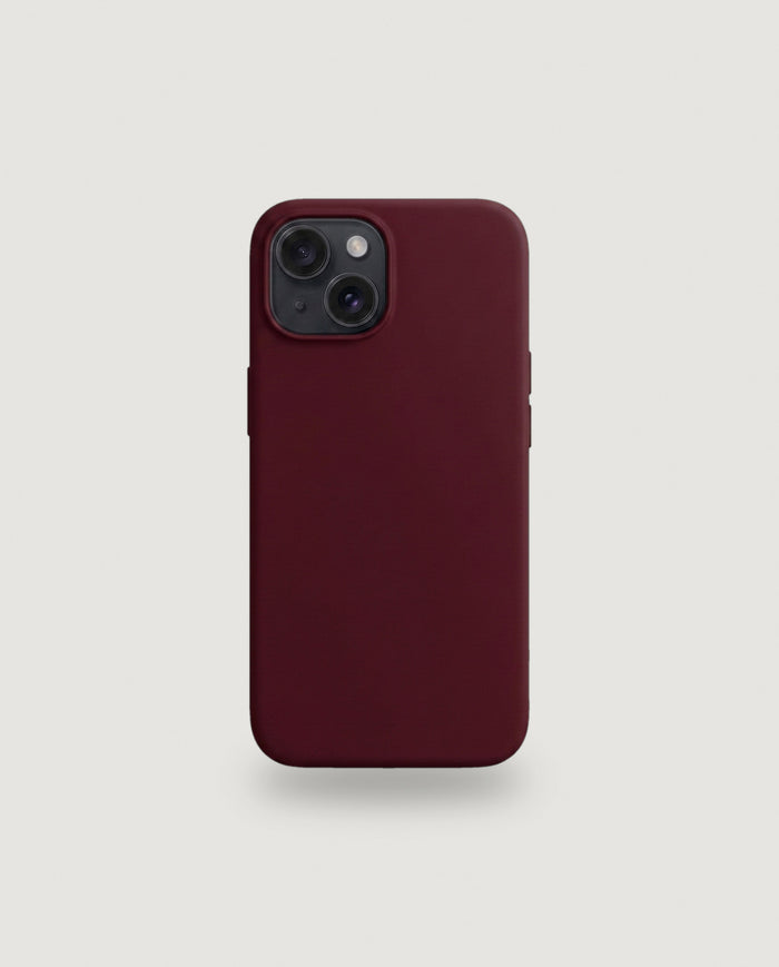 Sílikon hulstur | Dökkrautt (iPhone 15 / MagSafe)