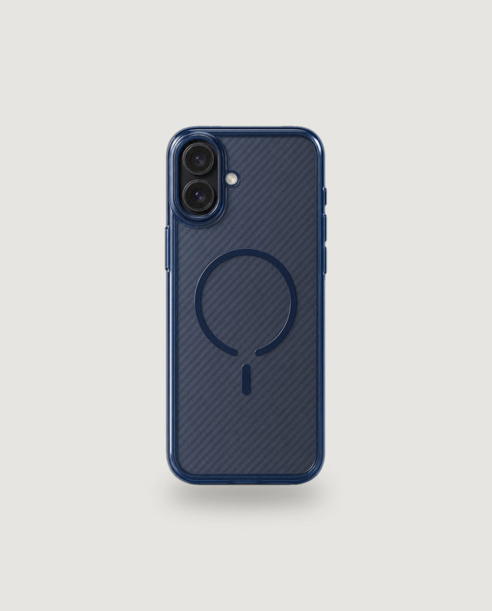 Carbon hulstur | Blátt (iPhone 16e / MagSafe)