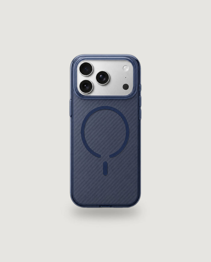 Carbon hulstur | Blátt (iPhone 17 Pro Max / MagSafe)