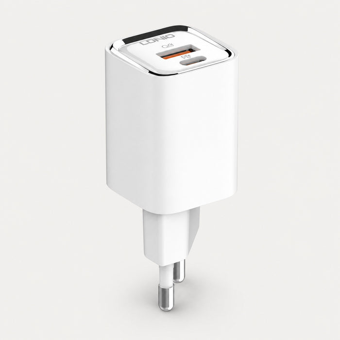 Hleðslukubbur Veggur 30W USB-C + USB-A
