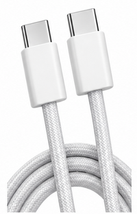 Snúrur – USB C - USB C snúra 1 m 65W Fléttuð