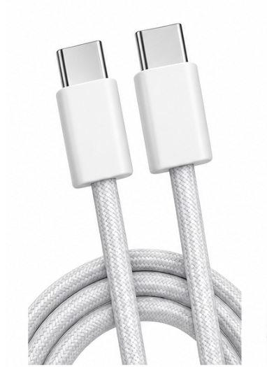 Snúrur – USB C - USB C snúra 2 m 65W Fléttuð