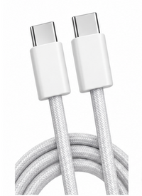 Snúrur – USB C - USB C snúra 2 m 65W Fléttuð