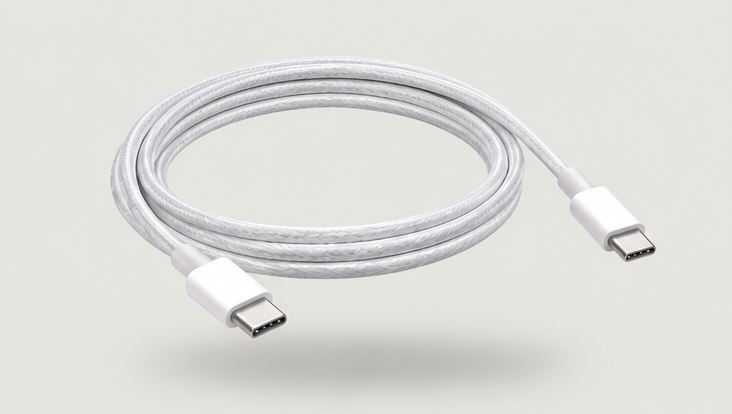 Snúrur – USB C - USB C snúra 2 m 65W Fléttuð