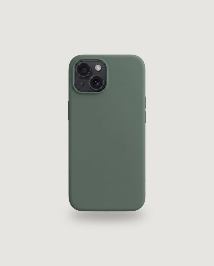 Sílikon hulstur | Furugrænt (iPhone 15 / MagSafe)