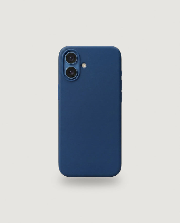 Sílikon hulstur | Dimmblátt (iPhone 16e / MagSafe)
