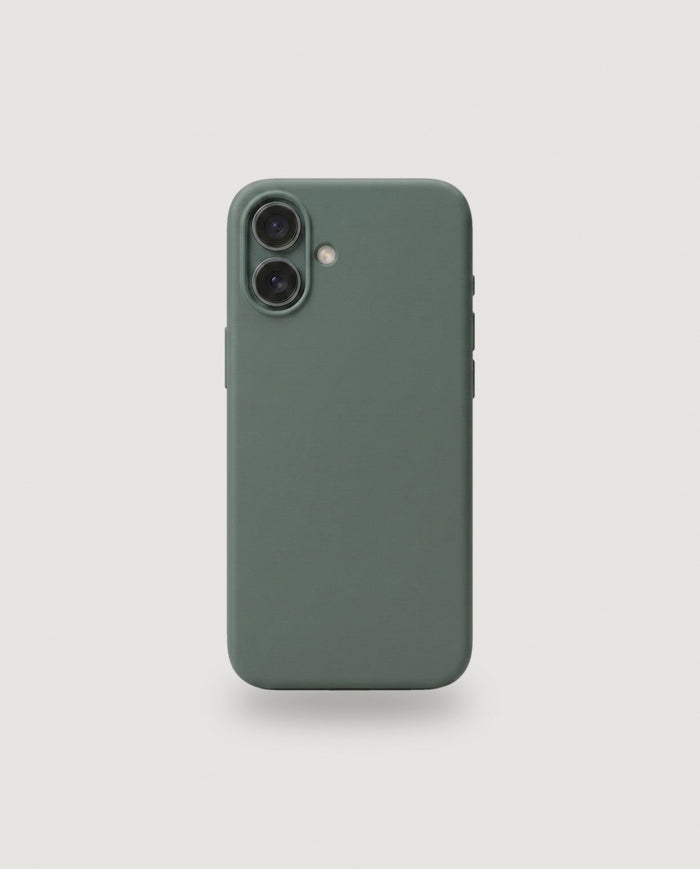 Sílikon hulstur | Furugrænt (iPhone 16e / MagSafe)