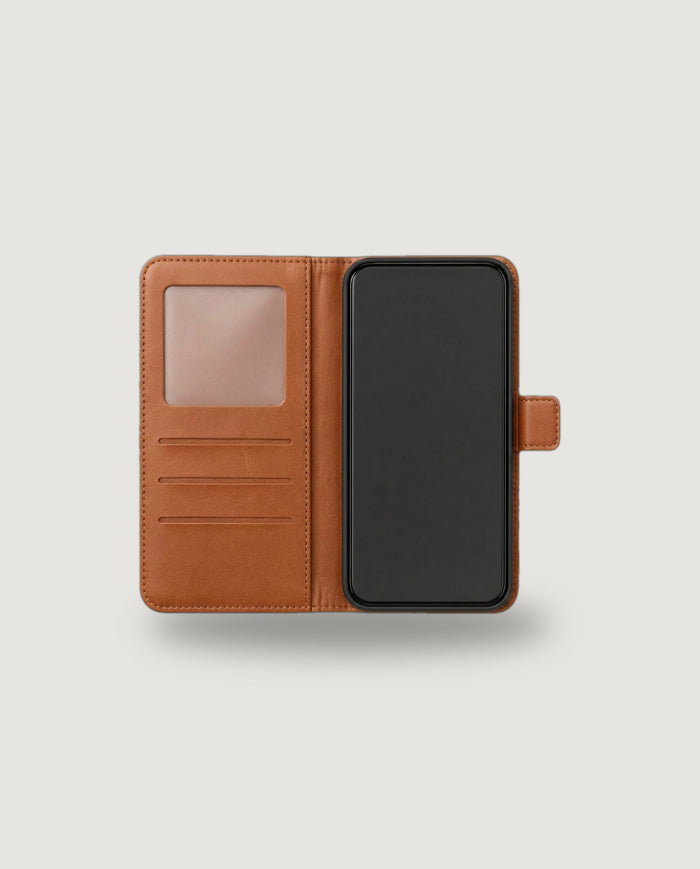 Leður Flip veski | Brúnt